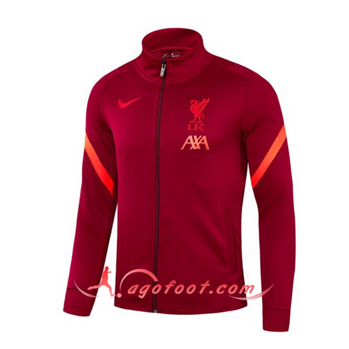 Nouveaux Veste Foot FC Liverpool Rouge 2021/2022
