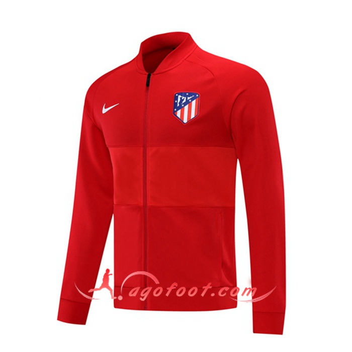 Nouveaux Veste Foot Atletico Madrid Rouge 2021/2022