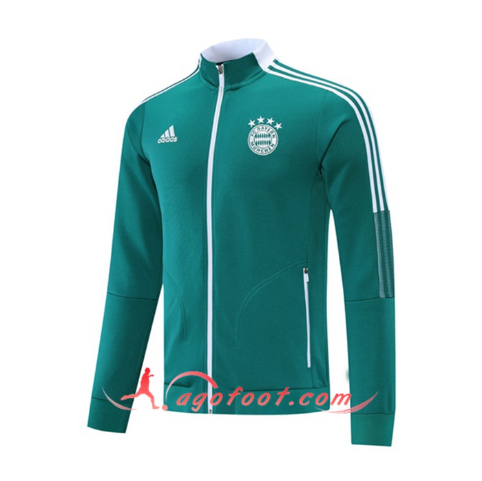 Nouveaux Veste Foot Bayern Munich Vert 2021/2022