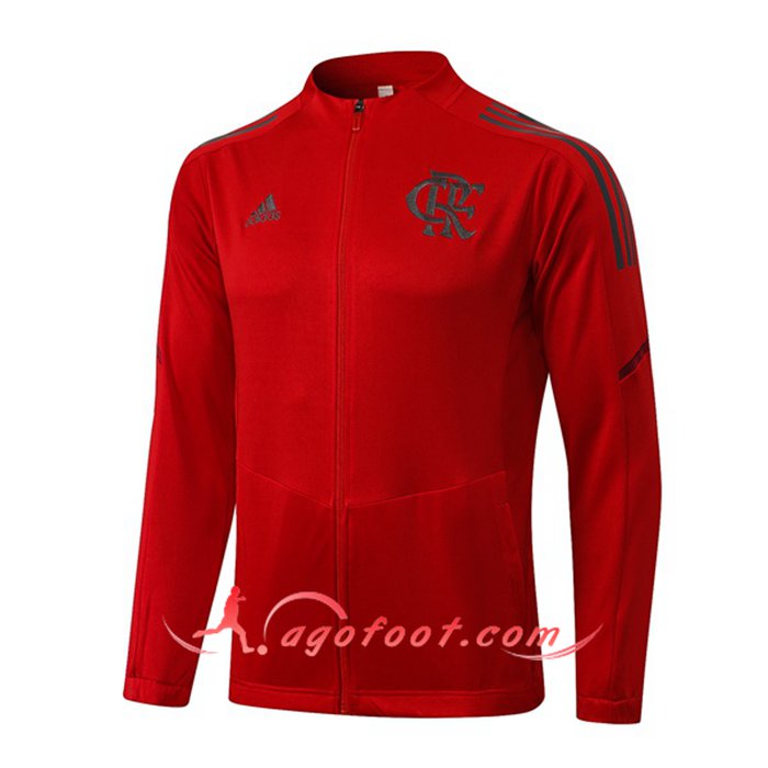 Nouveaux Veste Foot Flamengo Rouge 2021/2022