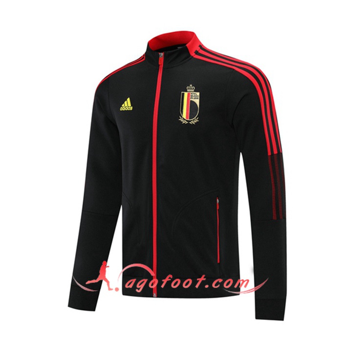 Nouveaux Veste Foot Belgique Noir 2021/2022