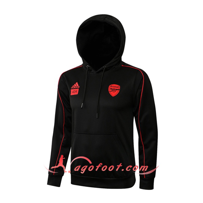 Nouveaux Veste A Capuche FC Arsenal Noir 2021/2022