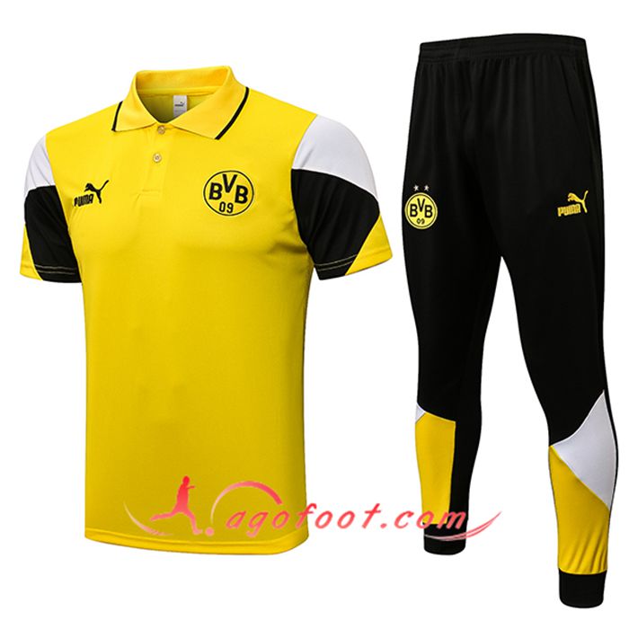 Ensemble Polo Dortmund BVB + Pantalon Jaune 2021/2022