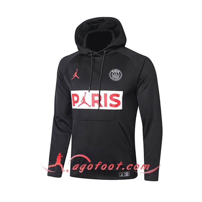 Sweatshirt Training Capuche Jordan PSG Noir 2021/2022 -3