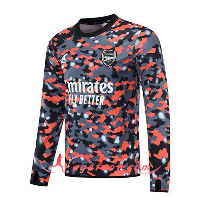 Sweatshirt Training FC Arsenal Gris/Rouge 2021/2022