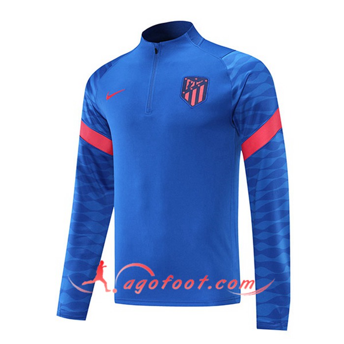 Sweatshirt Training Atletico Madrid Bleu 2021/2022 -1