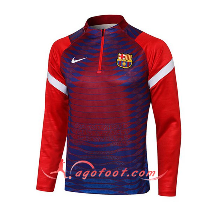 Sweatshirt Training FC Barcelone Rouge 2021/2022 -1