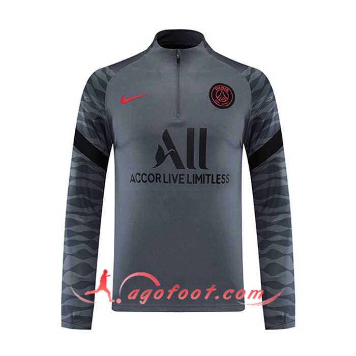 Sweatshirt Training Paris PSG Gris 2021/2022