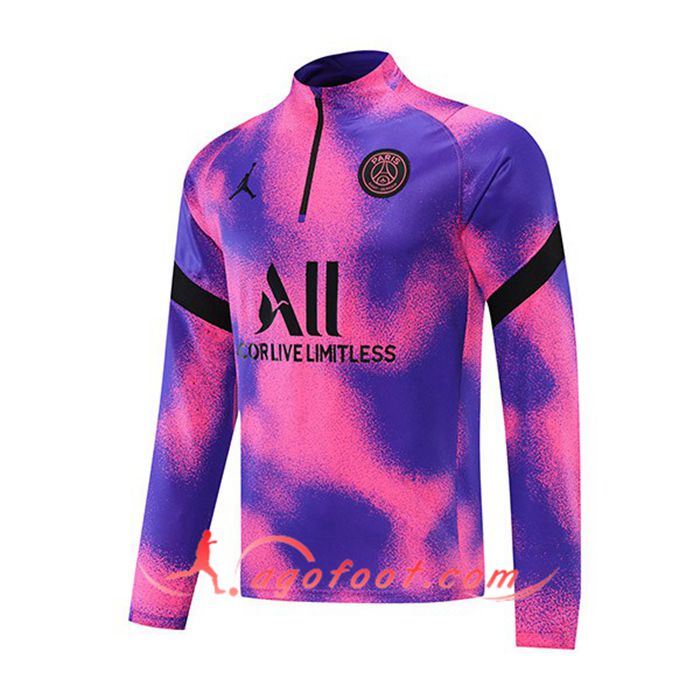 Sweatshirt Training Jordan PSG Violet/Rose 2021/2022