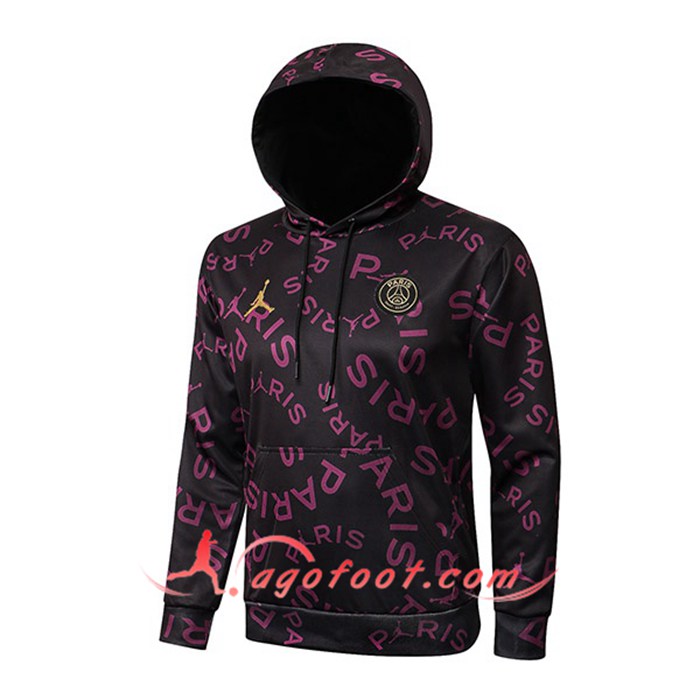 Sweatshirt Training Capuche Jordan PSG Noir 2021/2022 -2