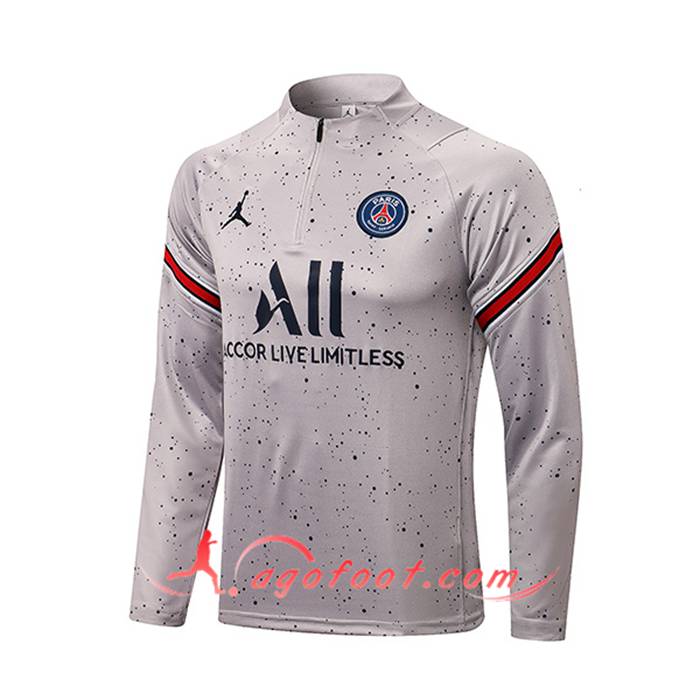 Sweatshirt Training Jordan PSG Gris 2021/2022 -1