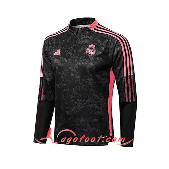Sweatshirt Training Real Madrid Noir/Rouge 2021/2022