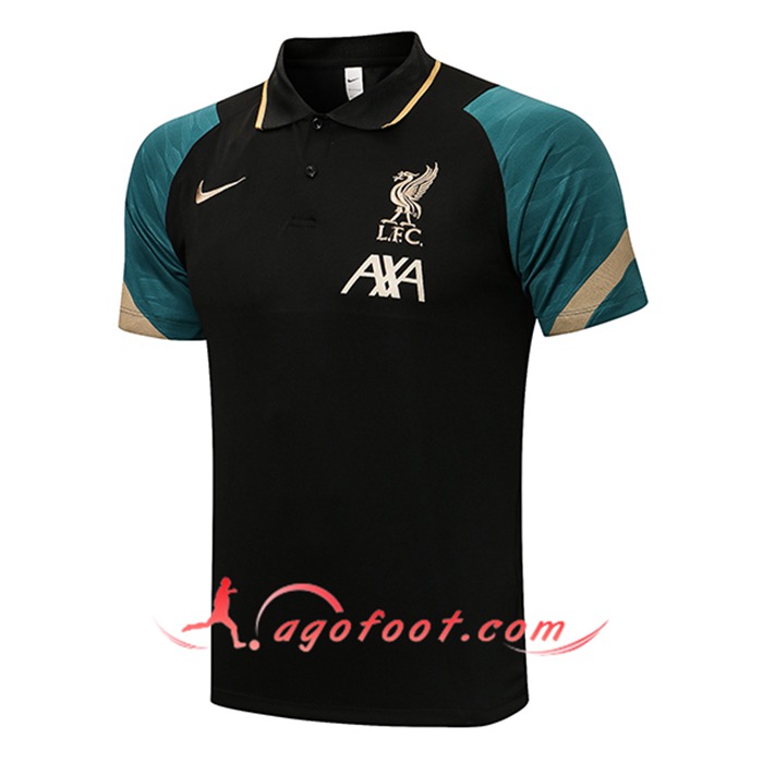 Polo Foot FC Liverpool Noir 2021/2022