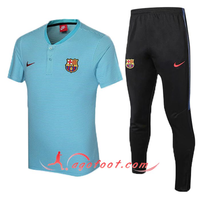 Ensemble Training T-Shirts FC Barcelone + Pantalon Bleu 2021/2022