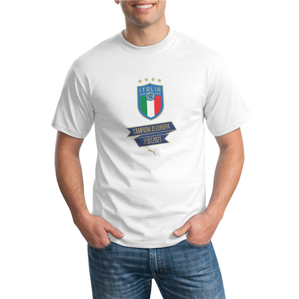 T-Shirts Italie UEFA Euro 2020 Champions Blanc - GXHTS05