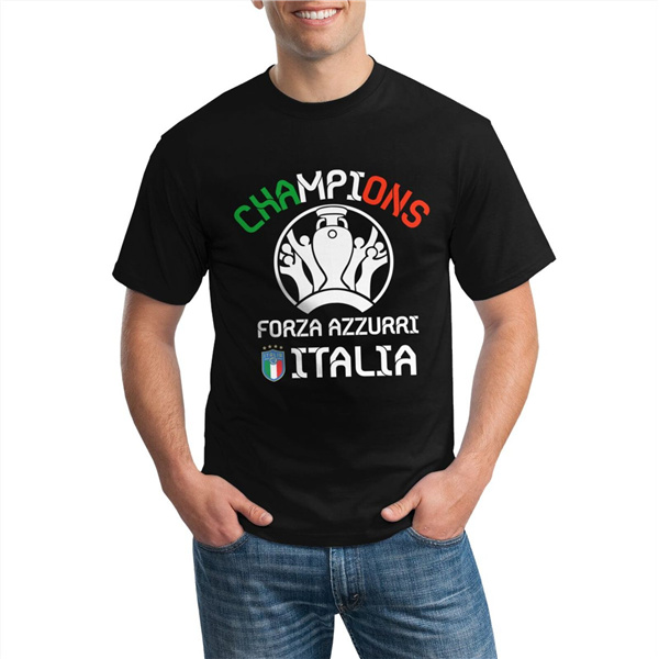 T-Shirts Italie UEFA Euro 2020 Champions Noir - GXHTS11