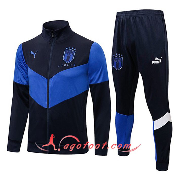 Ensemble Veste Survetement de Foot Italie Noir 2021/2022