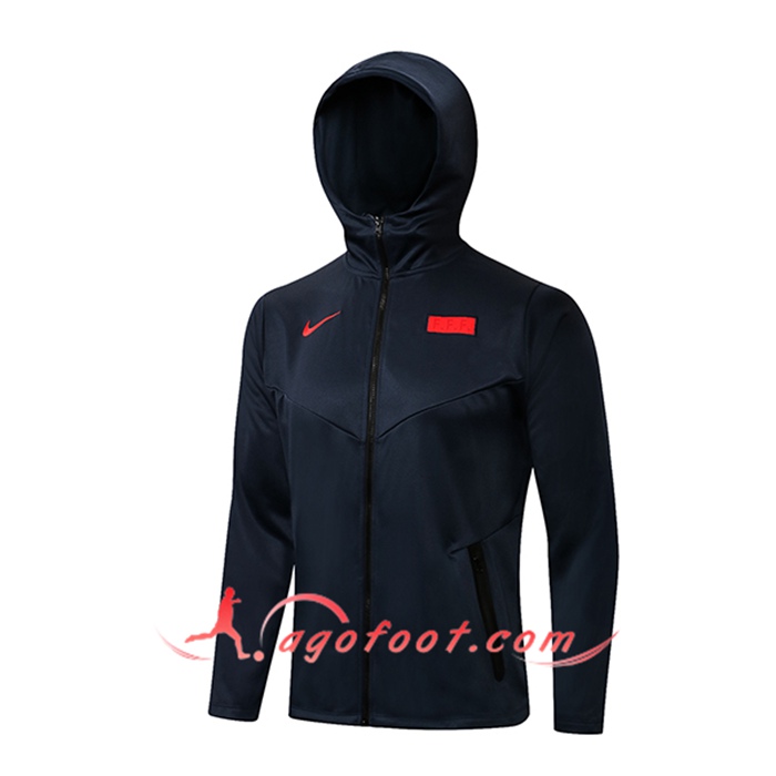 Nouveaux Veste A Capuche France Rouge/Noir 2021/2022