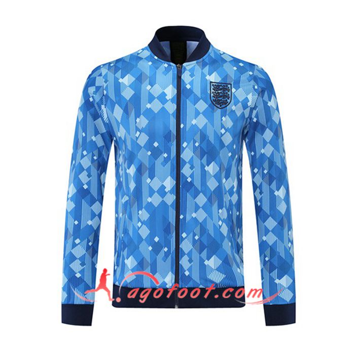 Nouveaux Veste Foot Angleterre Bleu 2021/2022