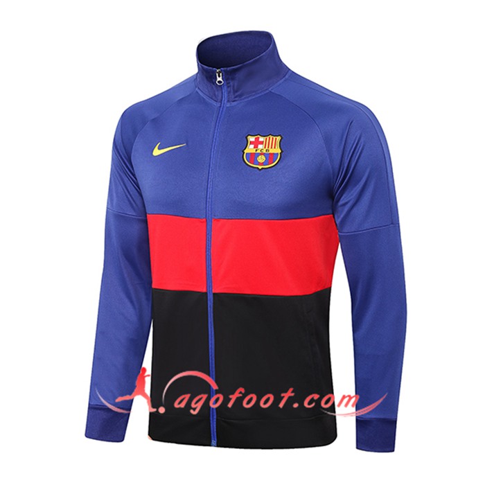 Nouveaux Veste Foot FC Barcelone Bleu/Rouge/Noir 2021/2022