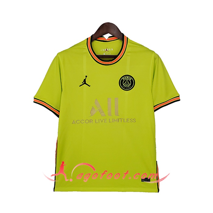 Maillot de Foot Jordan PSG Jaune 2021/2022