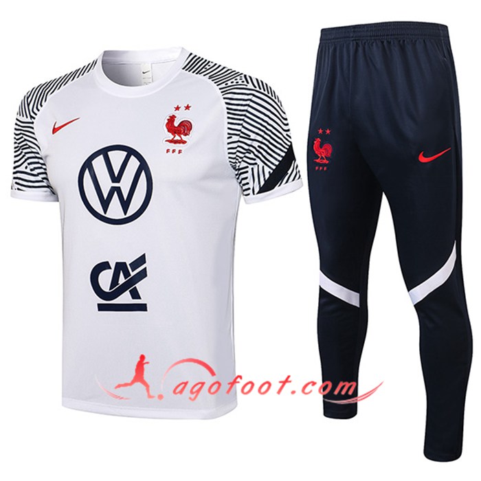 Ensemble Polo France + Pantalon Blanc 2021/2022
