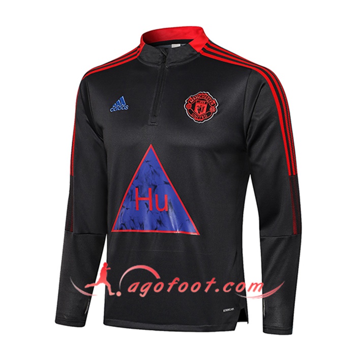 Sweatshirt Training Manchester United Gris Fonce 2021/2022