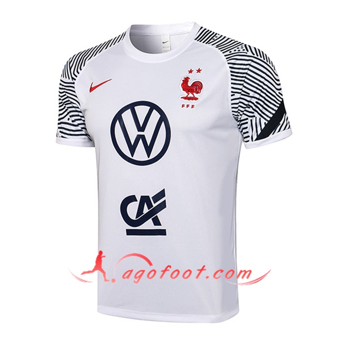 Polo Foot France Blanc 2021/2022