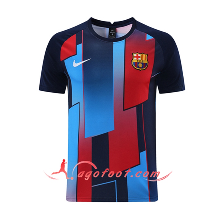 Training T-Shirts FC Barcelone Noir/Bleu 2021/2022