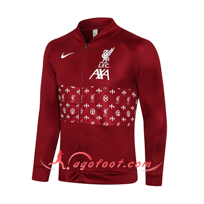 Nouveaux Veste Foot FC Liverpool Rouge 2021/2022 -2