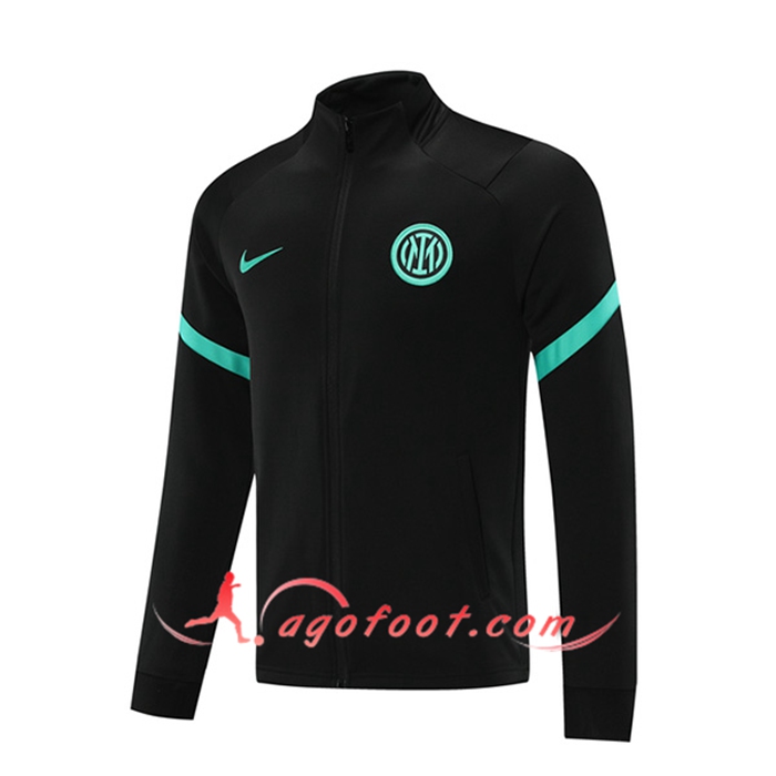 Nouveaux Veste Foot Inter Milan Noir 2021/2022 -1