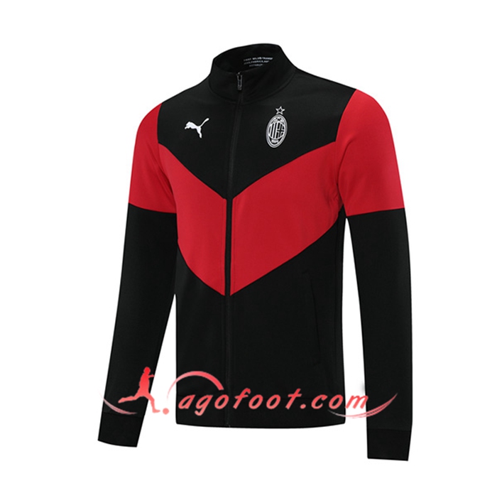 Nouveaux Veste Foot Milan AC Noir 2021/2022 -1