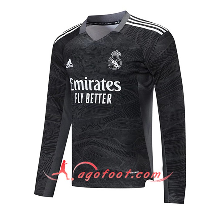 Maillot Real Madrid Gardien de But Noir Manche longue 2021/2022