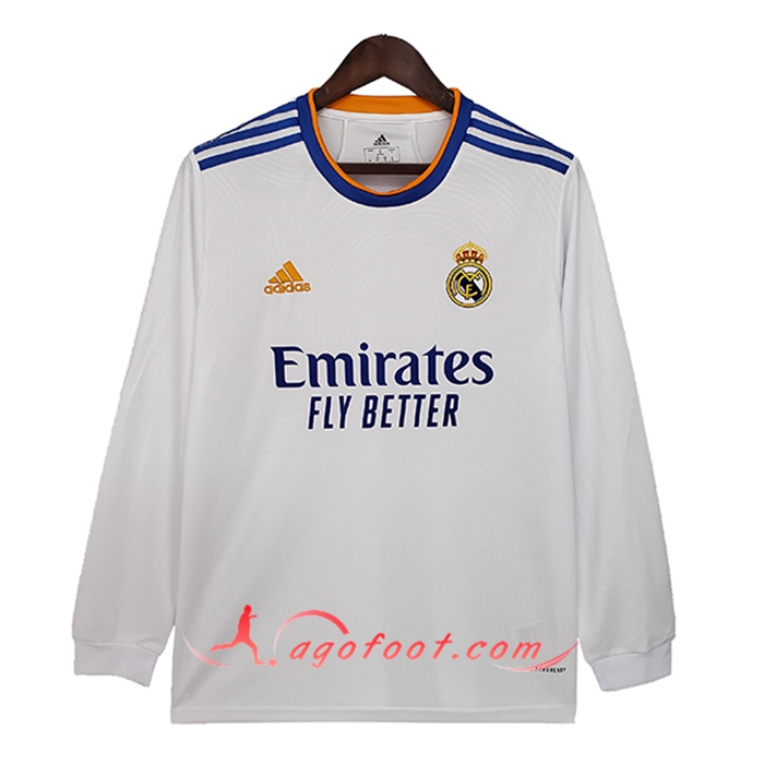 Maillot de Foot Real Madrid Domicile Manche longue 2021/2022