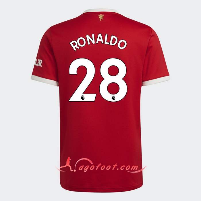 Nouveau Maillot Manchester United Ronaldo 28 Domicile 2021/2022