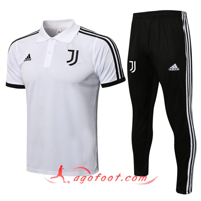 Ensemble Polo Juventus + Pantalon Blanc 2021/2022