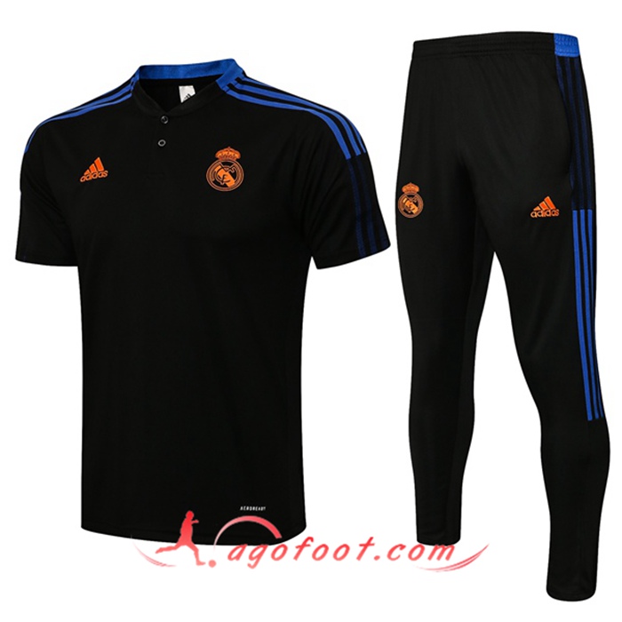 Ensemble Polo Real Madrid + Pantalon Noir 2021/2022