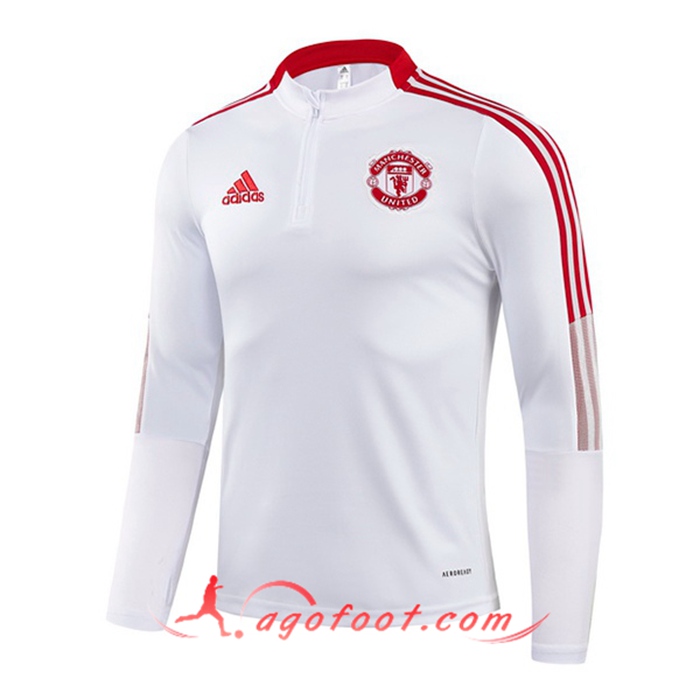 Sweatshirt Training Manchester United Noir/Blanc 2021/2022