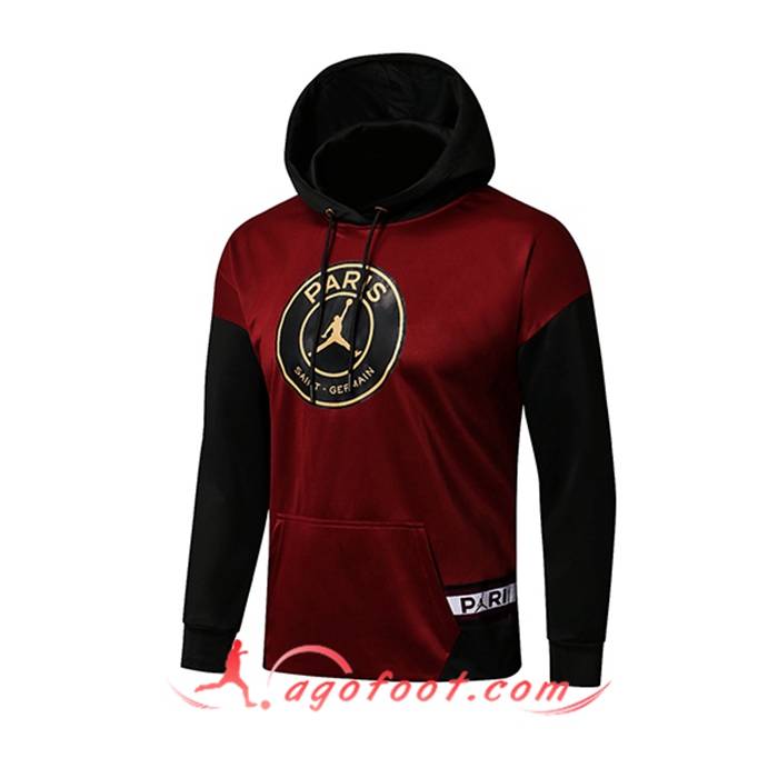 Sweatshirt Training Capuche Jordan PSG Brun 2021/2022