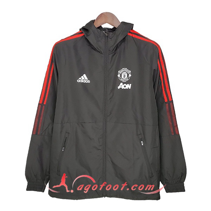 Coupe-Vent Manchester United Rouge/Noir 2021/2022