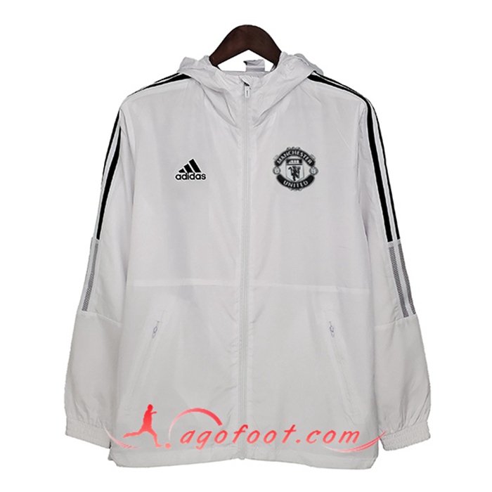 Coupe-Vent Manchester United Blanc 2021/2022