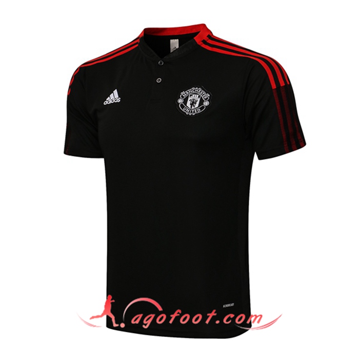 Polo Foot Manchester United Noir 2021/2022