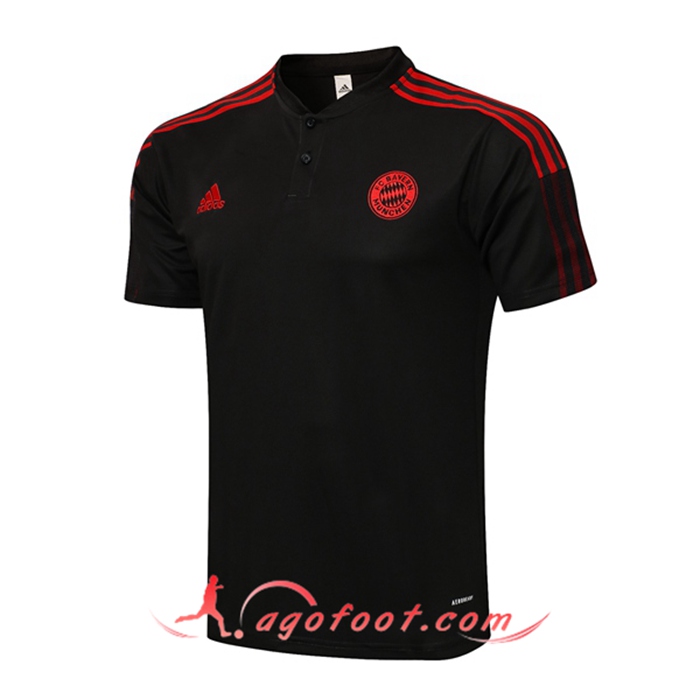 Polo Foot Bayern Munich Noir/Rouge 2021/2022