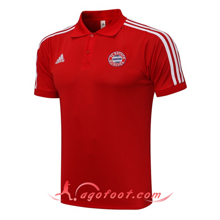 Polo Foot Bayern Munich Blanc/Rouge 2021/2022