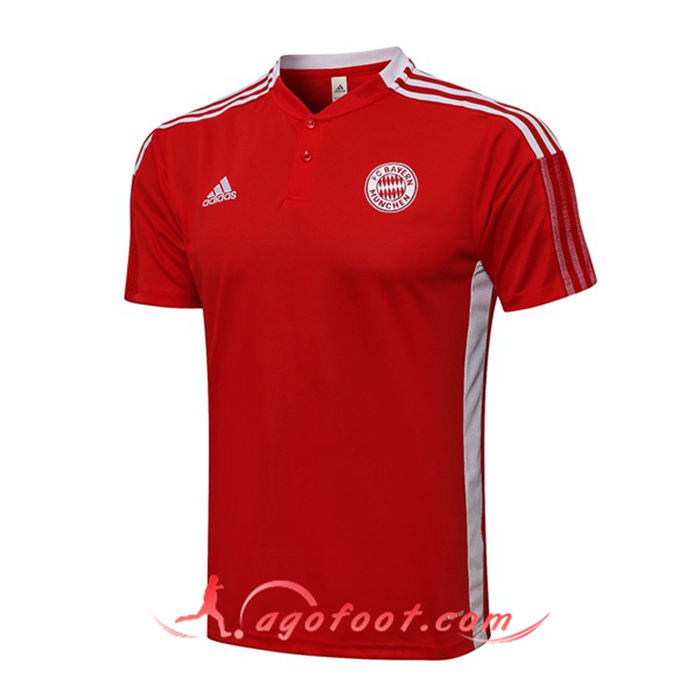 Polo Foot Bayern Munich Rouge/Blanc 2021/2022