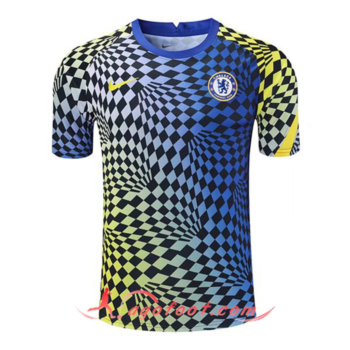 Training T-Shirts FC Chelsea Bleu/Jaune 2021/2022