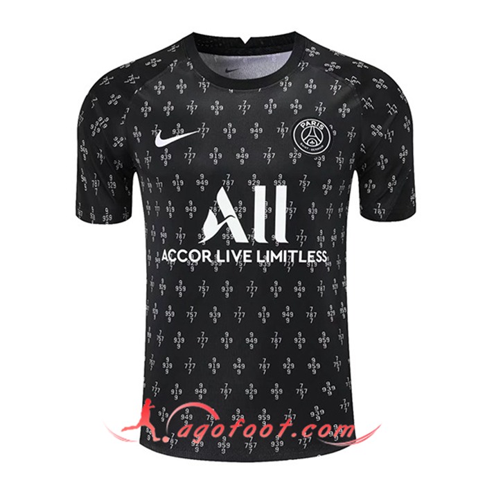 Training T-Shirts Jordan PSG Noir/Blanc 2021/2022