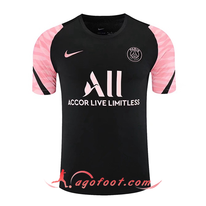 Training T-Shirts Jordan PSG Noir/Rose 2021/2022