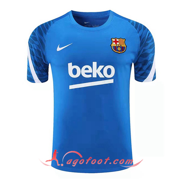 Training T-Shirts FC Barcelone Bleu/Blanc 2021/2022