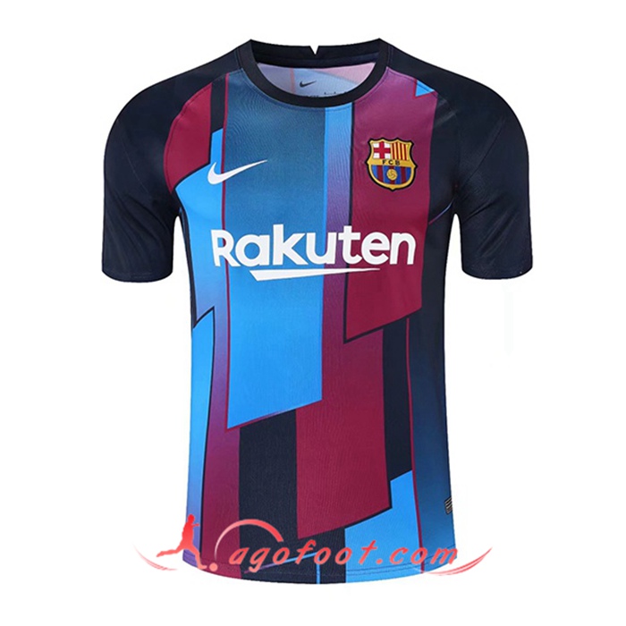 Training T-Shirts FC Barcelone Rouge/Bleu/Noir 2021/2022